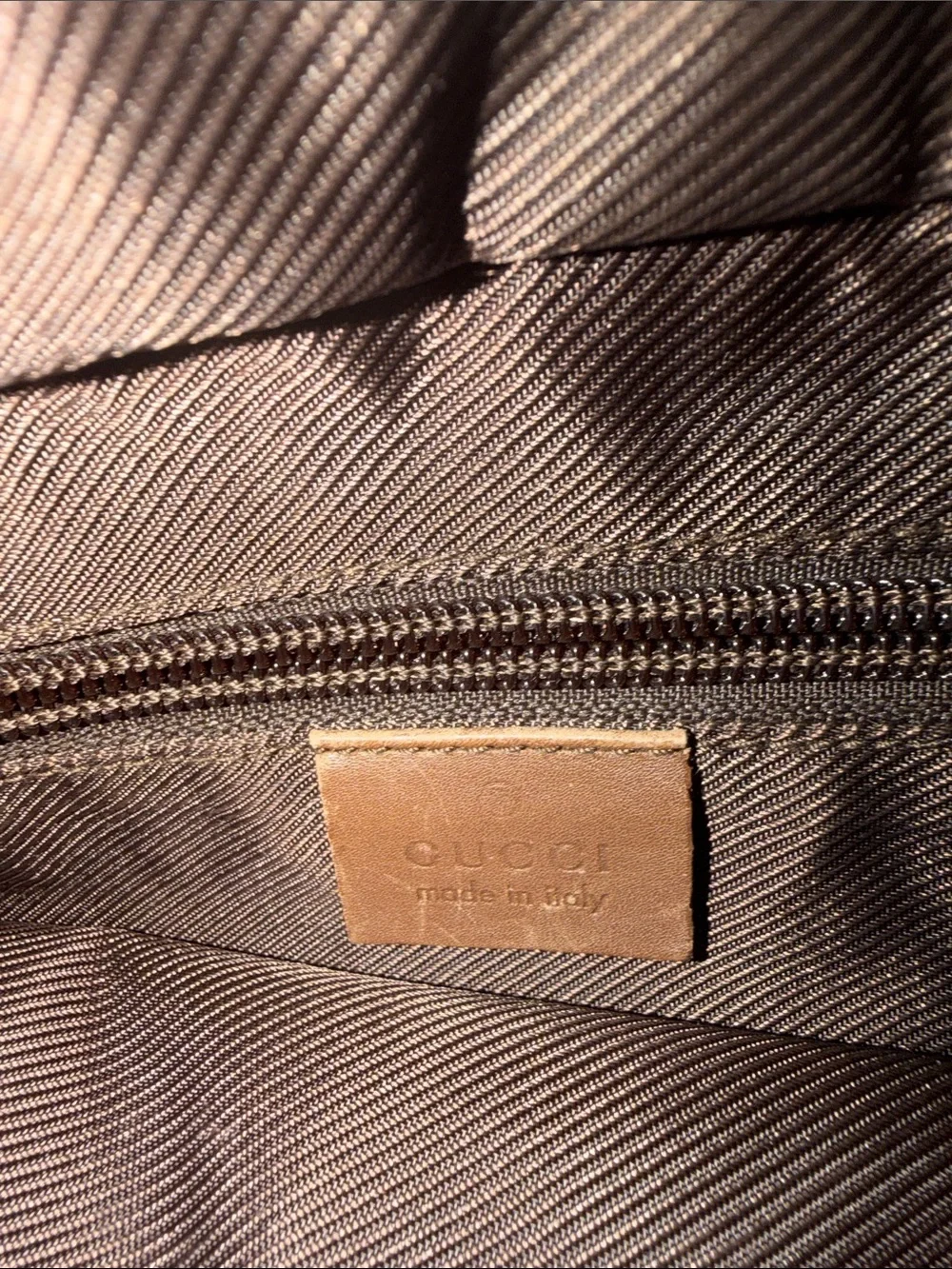 Gucci Tan/Brown GG Canvas Messenger Bag